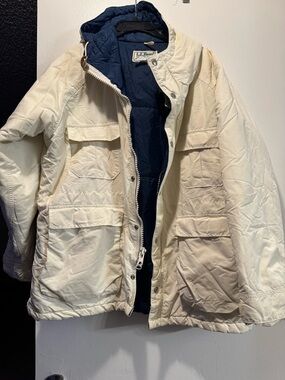L.L. Bean  Jacket with Cream Label